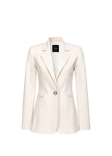 Eracle Kırık Beyaz Slim Fit Kadın Blazer Ceket