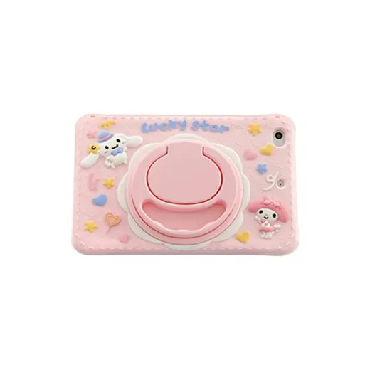 MobaxAksesuar Apple iPad Mini 7 Mini 6 Kılıf Cute Dolls Standlı Eğlenceli 3D Karekterli Çocuk Kılıfı 2021-2024