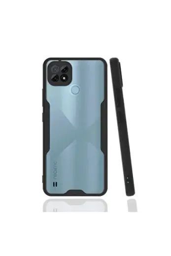 Realme C21 Kılıf Platin Silikon - Siyah