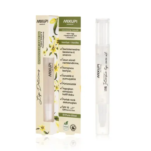 Mixup! Lip Delicious Oil Pen Dudak Yağı 01 Pure Glow