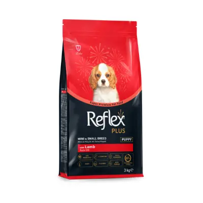 Reflex Plus Hipoalerjenik Kuzulu Küçük Irk Yavru Köpek Maması 3kg