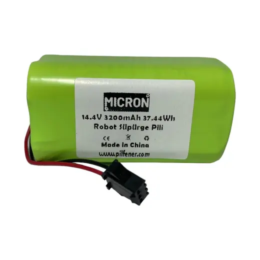14.4V 3200 MAH Robot Süpürgeler Için Uyumlu Pil (Batarya) Yüksek Kapasite Yüksek Performans, 1.5 Kata Kadar Uzun Kullanım