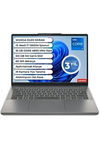 IDEAPAD Slim 3 14IRH10 i7 13620H 16 GB 512 GB Ssd Freedos 14 İnç OLED WUXGA 83K000ASTR