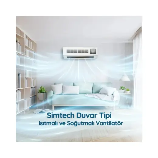 Simtech KM-2514 7000 BTU Duvartipi Isıtıcı ve Vantilatör A+ Enerji Sınıfı Inverter ile Verimli Kullanım