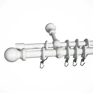 Ahşap Rustik İkili 2,5 Metre Beyaz