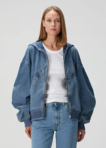 Mavi Oversize Denim Ceket
