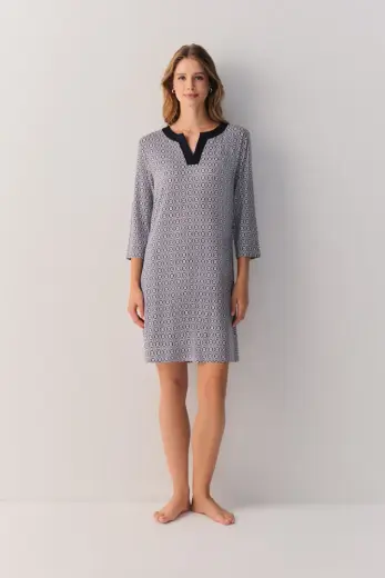 Mavili Modern Chic Günlük Elbise