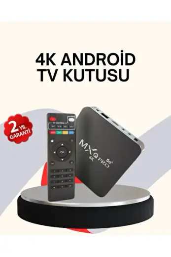4k Android Tv Box – Akıllı Medya Oynatıcı, 2gb Ram, 16gb Hafıza, Wi-fi Destekli