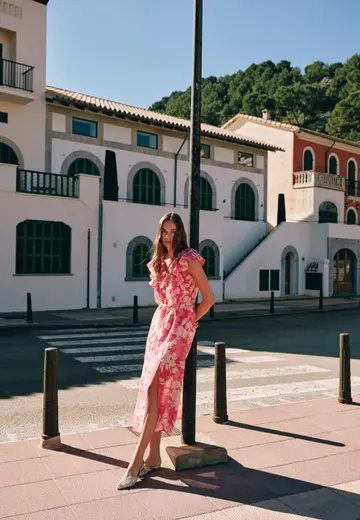 Keten Karışımlı Uzun Elbise ( TENCEL™ )