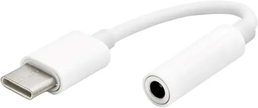 Hadron Type-C to 3.5 mm Kulaklık Dönüştürücü Ses Kablosu, AUX ve Hoparlör Adaptörü (Beyaz)