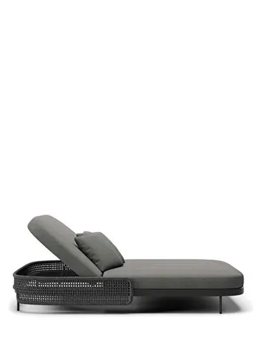 Miura Nightfall Antrasit Alüminyum Daybed Bahçe Koltuğu