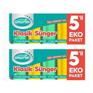 Smarter Klasi̇k Bulaşik Süngeri̇ 10 Lu