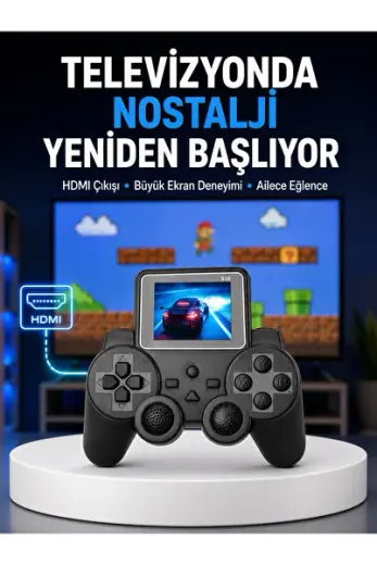 S10 Gamepad HDMI TV Bağlantılı 520 Klasik Retro Oyun 2025 Seri Orijinal Yeni Nesil