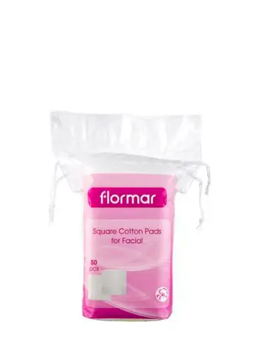 Çift Katlı & Yumuşak Pürüzsüz Dokulu 50 Parça Kare Pamuk Ped 8690604175048 | Flormar