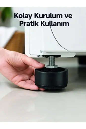 4 Adet Titreşim Önleyici Çamaşır Makinesi Ayak Pedi