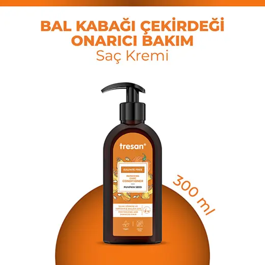 Tresan Bal Kabağı Çekirdeği Onarıcı Sülfatsız Bakım Saç Kremi 300 ml