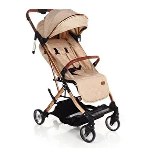 Coupe Bebek Arabası Tek Elle Katlanır 0-15 Kg Bej
