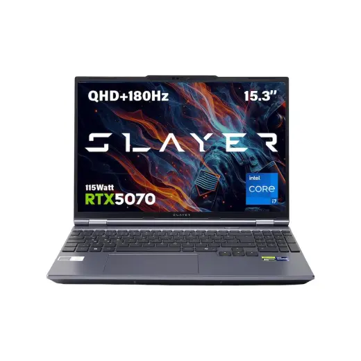 Game Garaj Slayer X7T2-5070 C2 Intel Core i7 14650HX 16 GB RAM 1 TB SSD RTX5070 15.3" 180Hz QHD+ FreeDOS Gaming Laptop