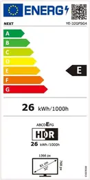 Next YE-32020GFSG4 32" 82 Ekran HD Çerçevesiz Android TV 6