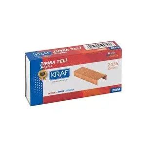 Kraf Zımba Teli 24/6 Sarı 1000 Li 3 Lü Set 255g