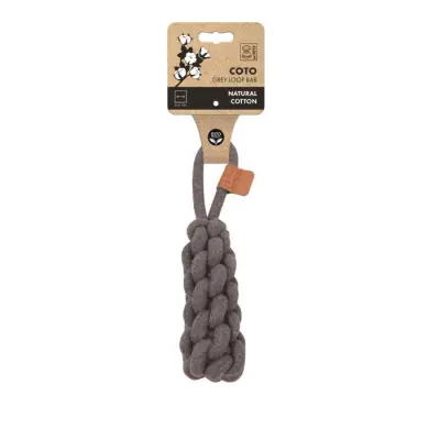 M-Pets Örgü Köpek Diş İpi 22x5x5cm (Gri)