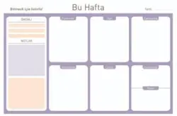 Haftalık Planlayıcı 9