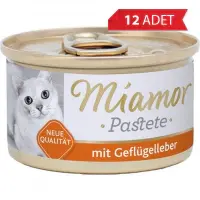 Miamor Pastete Ciğerli Yetişkin Kedi Konservesi 85gr (12 Adet)