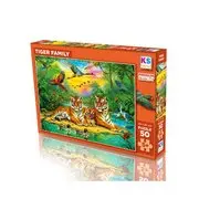 Ks Games Puzzle 50 Parça Tiger Family