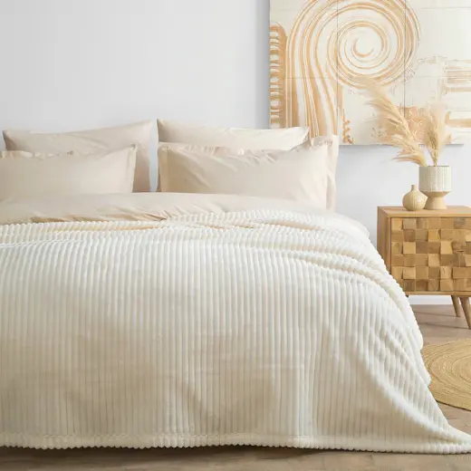 Yataş Bedding Holly Wellsoft Çift Kişilik Battaniye - Şampanya