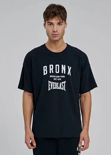 Bronx NYC 2.0 Siyah Oversize Kısa Kollu Erkek T-Shirt