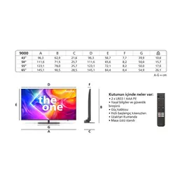Philips 65PUS9000/62 65 inç 165 Ekran 4K UHD Titan OS Ambilight TV 8