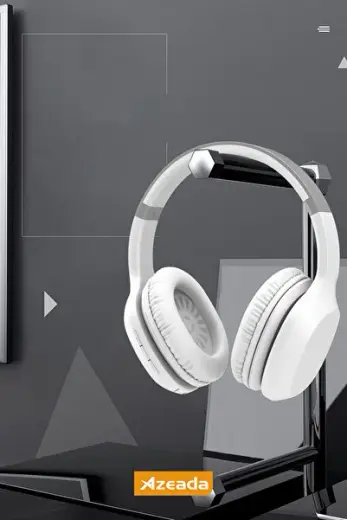 Android ve İOS Uyumlu Bluetooth Kafa Üstü Kulaklık - 12 Saat Müzik 15 Saat Konuşma Süres Beyaz BH500