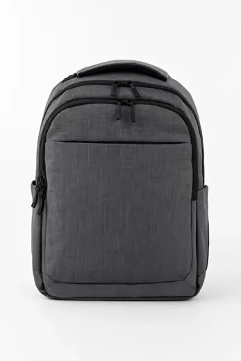 3 Bölmeli Okul Sırt Çantası (Laptop Bölmeli) Gri 2140