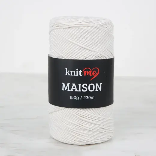 Knitme MAISON Krem Örgü İpi - KNM02