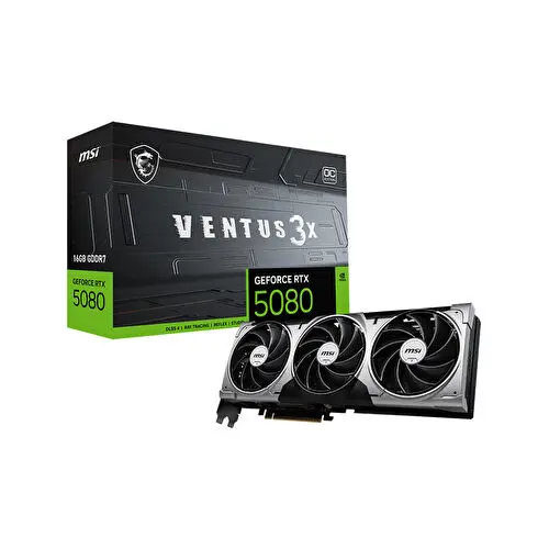 MSI RTX 5080 16G VENTUS 3X OC GDDR7 256Bit Ekran Kartı