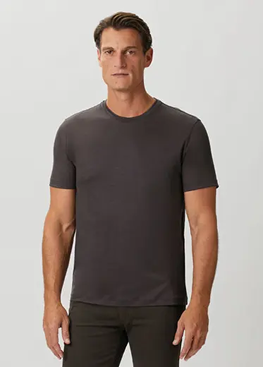 Koyu Kahverengi Yün T-shirt