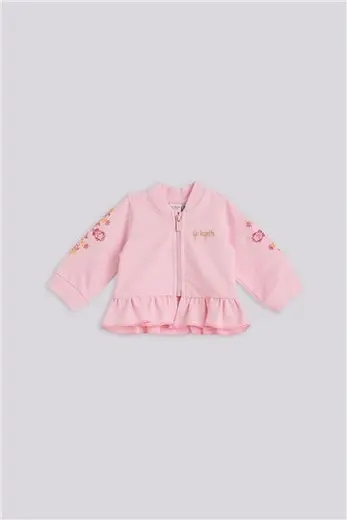 Layette Kız Bebek Pembe Eşofman Üstü