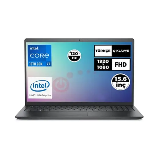 Dell Vostro 3530 Intel Core I7-1355U 16 GB 1 tb SSD 15.6" Fhd 120Hz Freedos Taşınabilir Bilgisayar N1601PVNB3530U 003