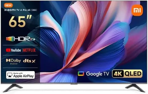 Xiaomi TV A Pro 65 2026 65 İnç 140 4K Ultra HD QLED Google Smart 120Hz Game Boost Uydu Alıcılı TV