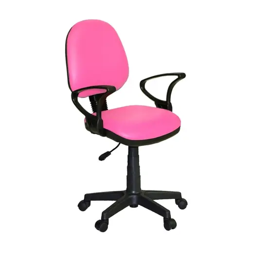 Türksit Kozmo Şef Deri Çalışma Koltuğu Pembe