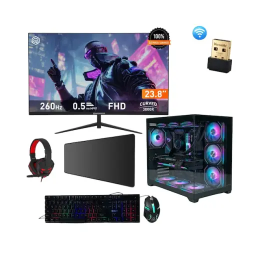 Ramtech Gamer3 R5-7500F 16 GB 1 TB SSD RTX5060 24" Free Dos Masaüstü Oyuncu Bilgisayarı