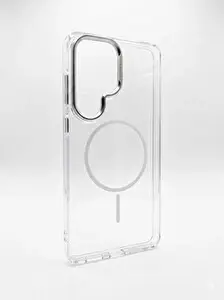 Preo Samsung Galaxy S26 Ultra Şeffaf Magsafe Standlı Telefon Kılıfı