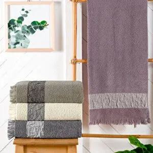 Schafer Home Crepe 70x140 Armürlü Havlu 1 Parça-lavanta
