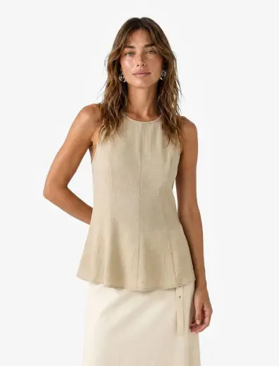 Kolsuz Bisiklet Yaka Peplum Bluz