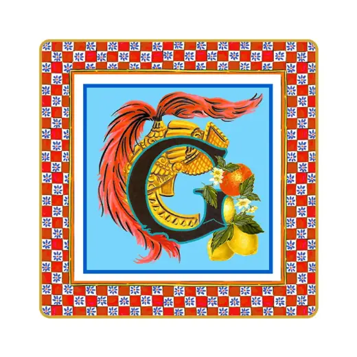 Baci Milano Ortigia G Harfli Tabak 15 cm x 15 cm