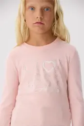 Guess Kız Çocuk Pembe Sweatshirt 4