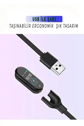 Yeni Nesil Akıllı Saat Özellikli Akıllı Bileklik Band Renkli Ekran