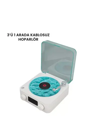 Kablosuz Bluetooth Hoparlör MAVİ İthalat