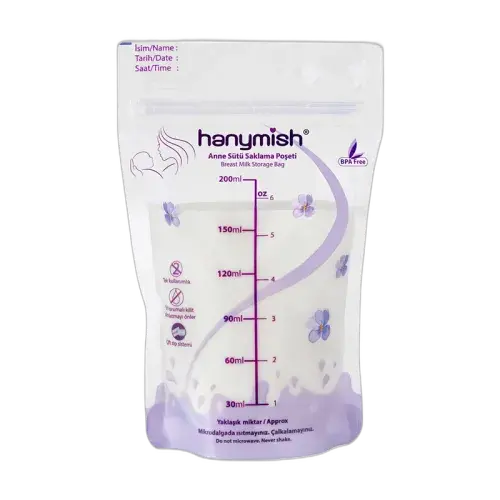 Hanymish Anne Sütü Saklama Poşeti 20 Adet 200 ml
