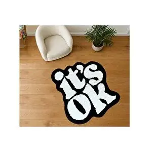Vivense It İs Ok Temali Dokuma Taban Hali, 300 Yng, 150x150 Cm